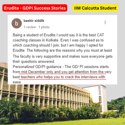 From Erudite Classroom to IIM Calcutta Campus: Student Success