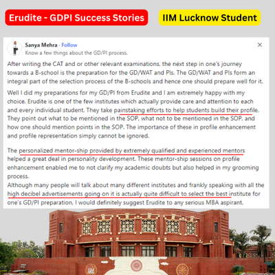 IIM Lucknow Converts: Proud Moment for Erudite Student