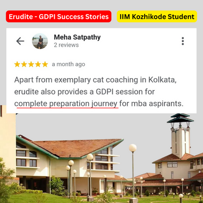 Erudite Student IIM Kozhikode Conversion Journey